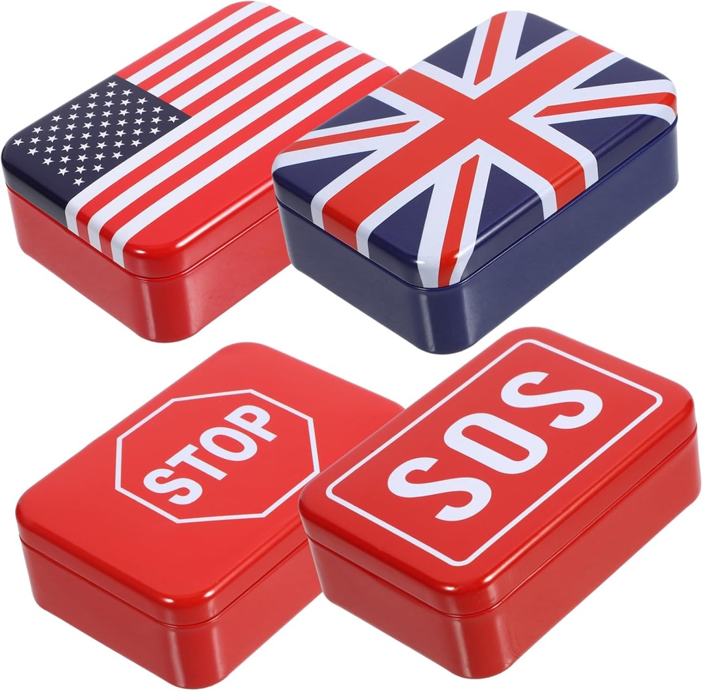 Candy Tinplate Box Empty Cookie Tins Large Metal Cookie Jar for Storage