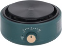 Single Hot Plate, Compact Tabletop Cast Iron Heating Plate Electric Hob Single for Home Kitchen Camping Cooking (Black)(Dark Green)