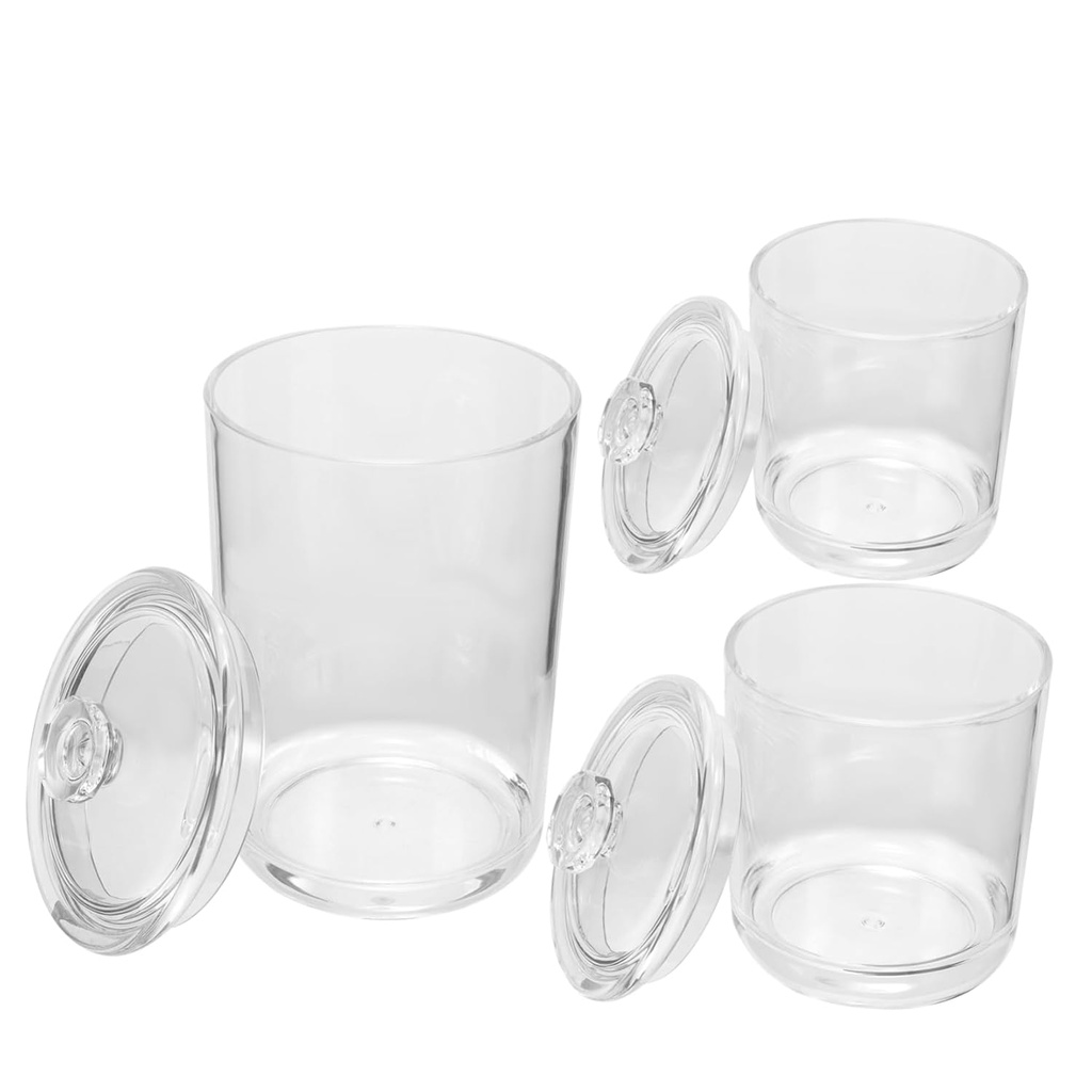 3pcs Storage Jar Set Lids Airtight Candy Jars Small Cookie Containers for Tea Snacks and Dried Fruits Multi-Specification Kitchen Storage