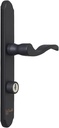 Wright Products - Serenade Mortise Keyed Lever Mount Latch with Deadbolt for Screen and Storm Doors, Matte Black (Transitional, Black)