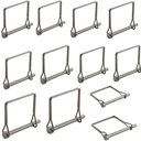 12 PCS Towing Hitch Clips Trailer Coupler Pin Hardware Pins Trailer Hitch Locking Pin 1/4" x 2-3/4"(6.3X70MM)