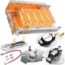 【UPGRADED】279838 Dryer Heating Element for Whirlpool Kenmore Maytag Amana Roper, Dryer Heating Element Parts Include Dryer Thermostat Thermal Fuse, Replaces 2406026 3403585 w10724237