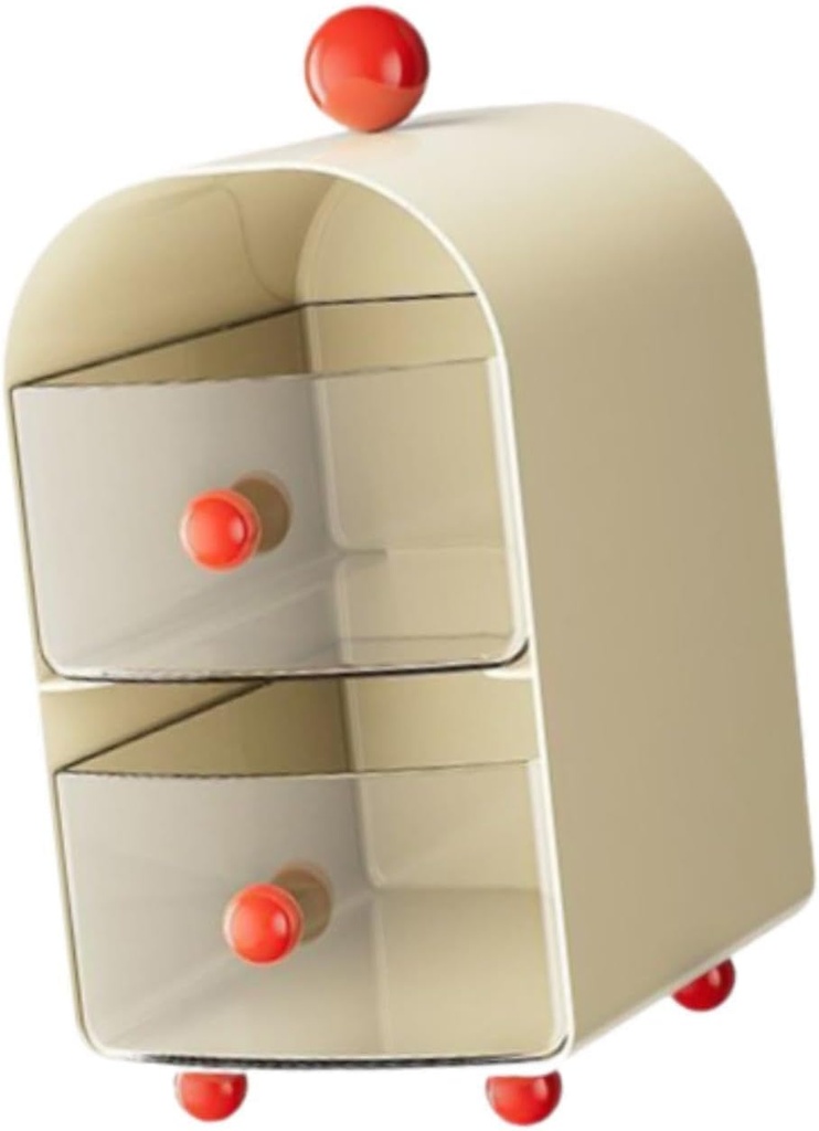 jojomis Tea Bag Organizer Kitchen Storage Box for Coffee Station Cabinet Living Room Double Layer Drawer Design