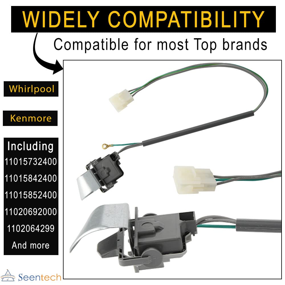 Seentech 3949238 Washer Door Lid Switch - Exact fit for Whirlpool & Kenmore Washers - Replaces for: WP3949238, WP3949238VP, AP6008880, PS11742021, AP3100001, PS350431