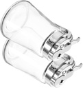 2Pcs Dispenser for Syrup and Honey Leak Design for Bar Stylish Kitchen Storage Material for Freshness and Safety