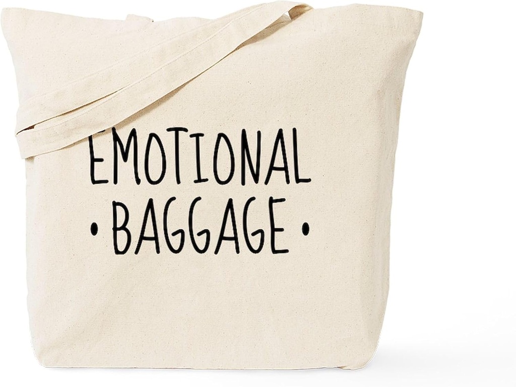 CafePress Emotional Baggage Tote Bag Reusable Natural Beige Canvas Shopping Bag