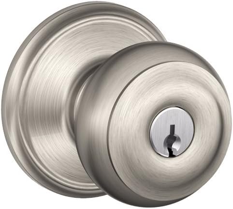 Schlage, Satin Nickel F51VGEO619 Georgian Entry Knob, 1
