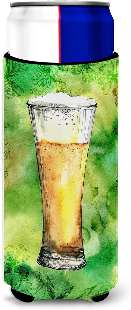 Caroline's Treasures Irish Beer Tall Michelob Ultra Hugger For Slim Cans, Slim Can, Multicolor