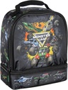 INTIMO Monster Jam Grave Digger Megalodon Pirate's Curse Dual Compartment Lunch Box Bag
