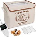 Folding Bread Proofing Box - Foldable Dough Proofer Boxs, with 6-speed 50-131℉ Temp Control & 9-speed 48H Timer, Fermentation box for Sourdough, Pizza, Yogurt, Kombucha