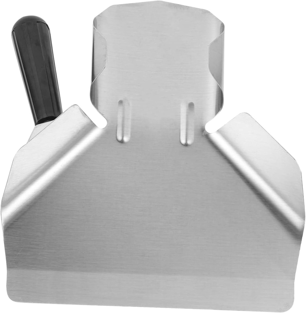 Single Handle French Fries Scoop Stainless Steel Plastic Versatile Kitchen Tool Great for Fries Chicken Ice