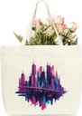 New York Travel Tote Bag, City Aesthetic Canvas Tote Bag, New York Lover Gifts Bag, Shoulder Bag For Work Shopping Travel Holiday, 44