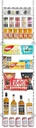 Over The Door Pantry Organizer,8-Tier Over The Door Organizer with Adjustable Basket,Hanging Pantry Organizers and Storage compatible with Kitchen, Back of Door Seasoning Rack,White