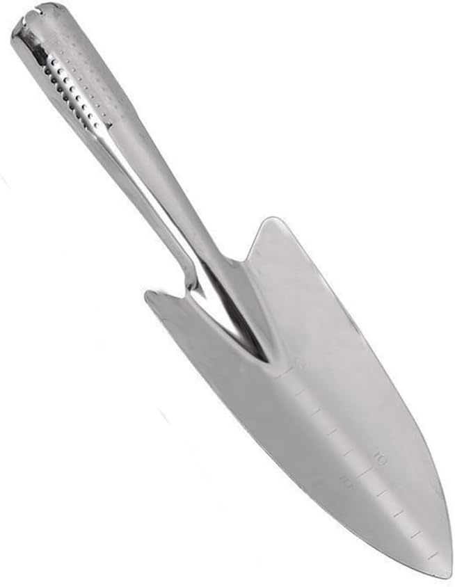 Garden Trowel- Stainless Steel Garden Shovel with Measurement Mark, Gardening Tools, Garden Shovel Hand Trowel, Gardening Hand Spade Tool for Planting, Transplanting, Weeding, Digging