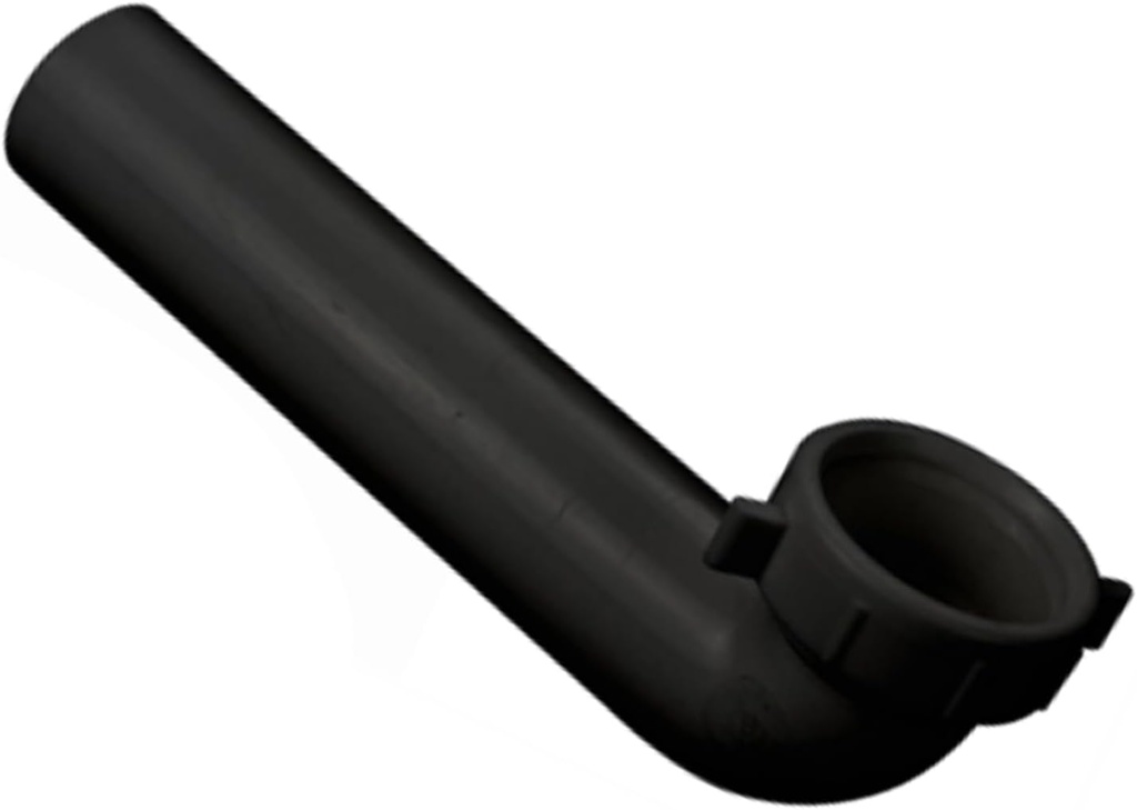 Highcraft Plastic Waste Arm Slip Joint 1-1/2" x 15" Black Slip-Joint Waste-Arm for Kitchen Sink and Bathroom Sink Tubular Drain Applications