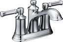 Moen Dartmoor Chrome Traditional Two Handle Centerset Bathroom Sink Faucet, 6802