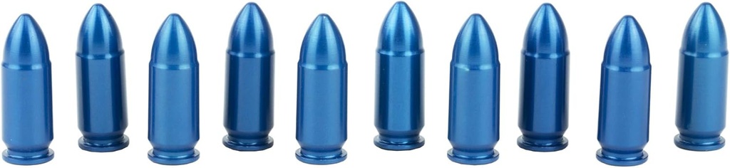 A-ZOOM 9MM Luger Snap Cap, Blue, 10PK