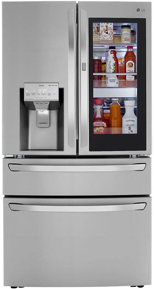 30 cu. ft. French Door Refrigerator, InstaView, Full-Convert Drawer, Craft Ice in PrintProof Stainless Steel