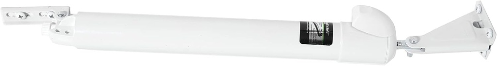Touch 'n Hold Smooth Door Closer - Single Kit (White) - Standard-Duty Door Closer with Touch-Button Hold Open Feature & Smooth Closing Motion – for (Medium & Lightweight) Storm, Screen Doors.