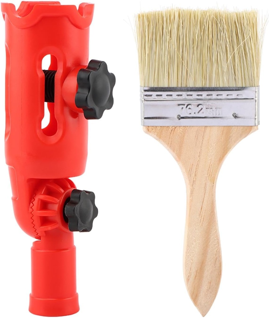 Multi-Angle Paint Brush Extender, High Ceiling Extension Pole Attachments for Paint Brush,Roller, Scraper, Secure Handle Grip, Great for High Ceilings, Corners, Edges