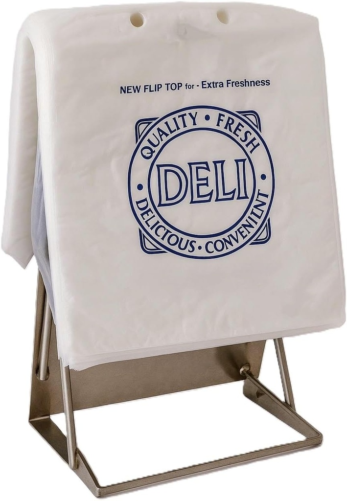 Deli Flip Top Sandwich Meat Bags, Saddle Pack, 10" x 8" (case of 2,000)