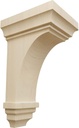 Ekena Millwork CORW04X04X08JERW Small Jefferson Wood Corbels, 4"W x 4 3/4"D x 8"H, Rubberwood