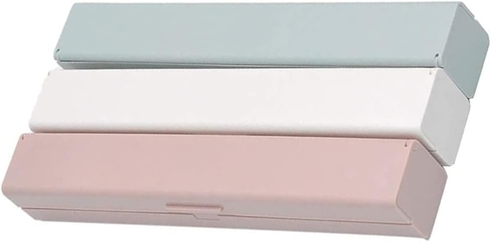 Healifty 3pcs Food Cling Wrap Dispenser Cutters Kitchen Storage for Home Restaurants and Hotels Easy