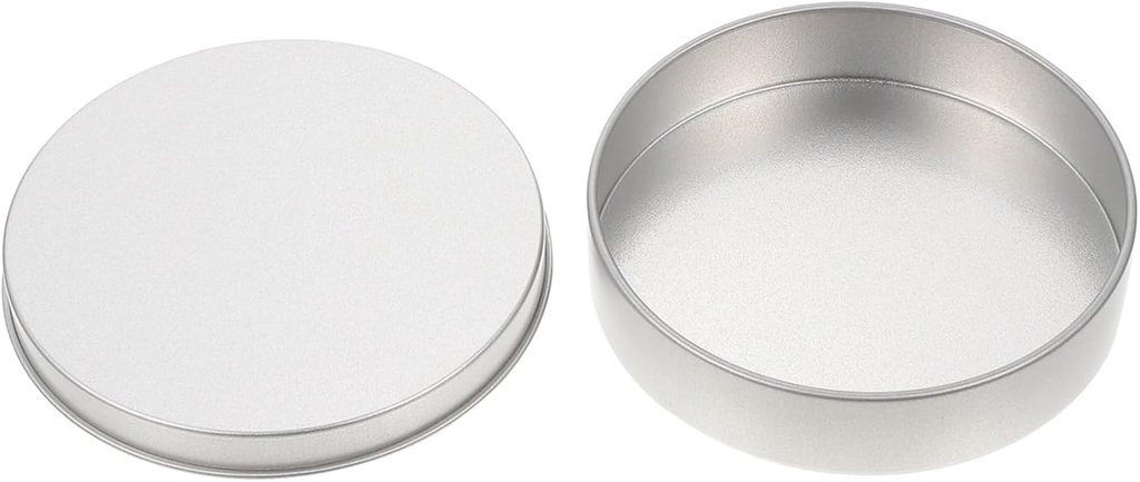 Zerodeko Round Food Grade Tin Box Cookie Jar Lids Airtight Candy Containers Snackle Box