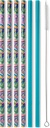 Swig Life Reusable Straws Bazaar + Teal Tall Straw Set & Cleaning Brush, Each Straw is 10.25 inch Long (Fits Swig Life 20oz Tumblers, 22oz, and 32oz Tumblers)
