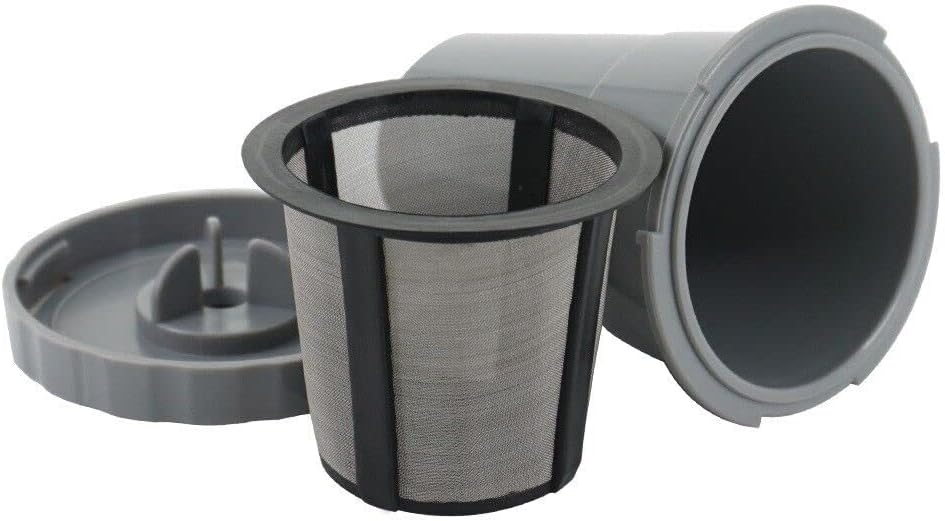 K-Cup Coffee Filter for Keurig | BPA-Free Reusable Capsules Filter Cup | Eco Friendly Brew Coffee/Tea Dishwasher safe Mesh Pods | Refillable Holder Fits B30 B40 B50 B60 B70-3 Pack