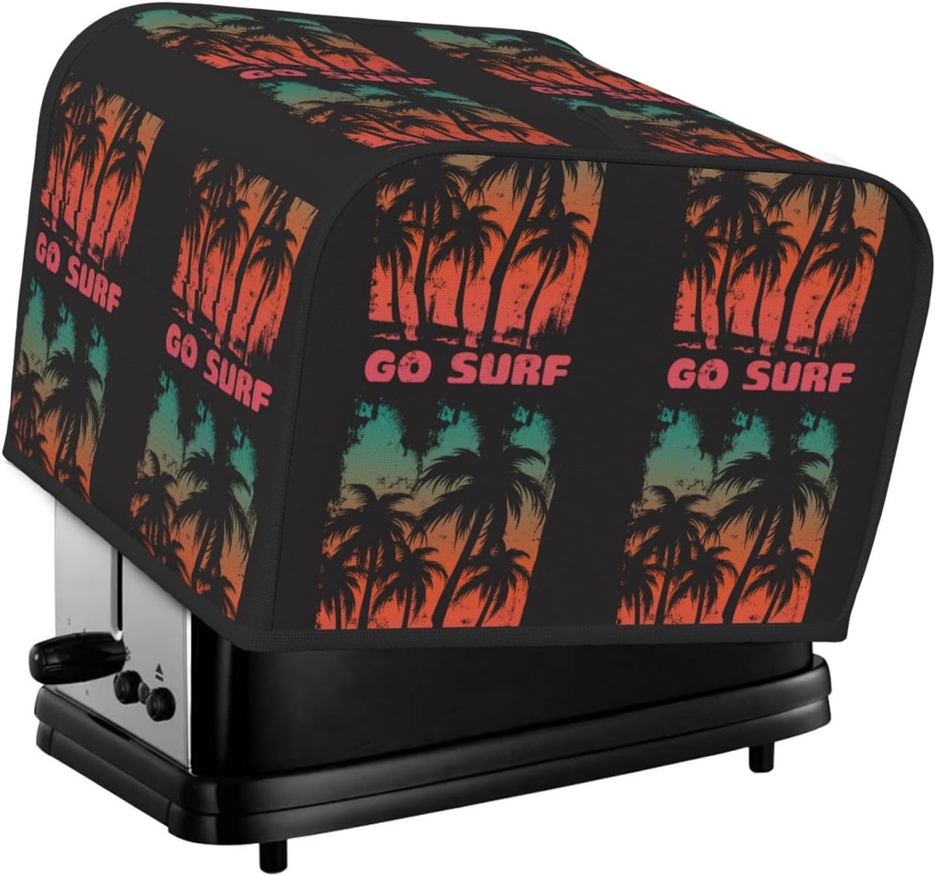 Oven Cover Kitchen Bread Machine Protector,4 Slice Toaster Cover For Home,Fingerprint Coaster Cover,Kitchen Small Appliance,Go Surfer