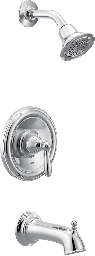 Moen Brantford Chrome PosiTemp Pressure Balancing Tub and Shower Trim Kit without Valve, T62153