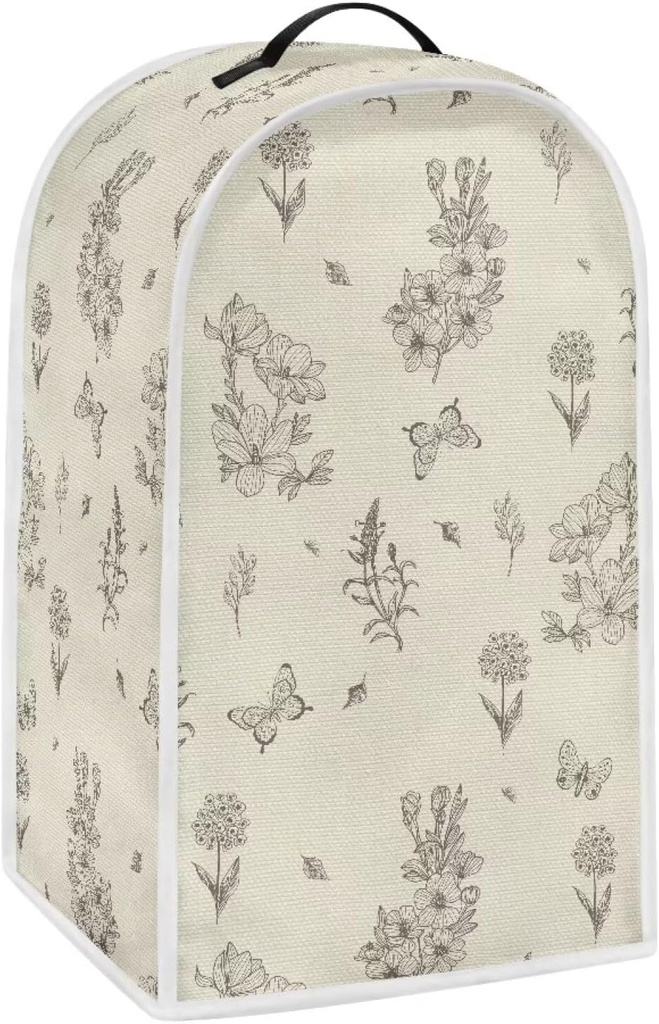 Flowers Blender Cover Kitchen Blender Dust Covers Food Processor Dust Cover Stand Mixer Case Coffee Maker Appliance Cover for Home Kitchen Indoor Aid Attachment for Kitchen Stand Mixer