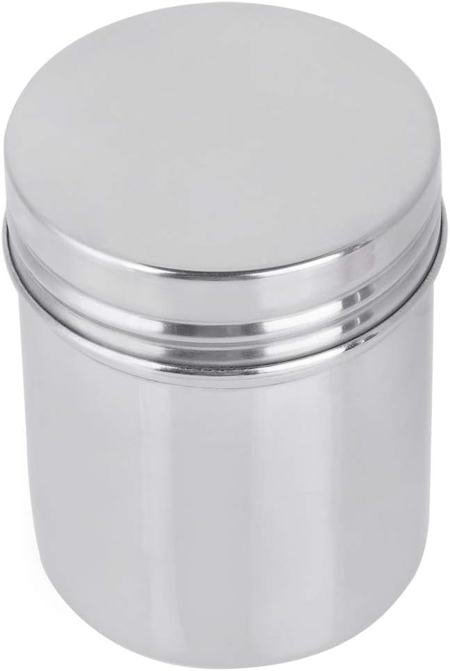 Milltrip Stainless Steel Sealed Storage Jar, Stainless Steel Sealed Food Storage Jar Portable Tea Coffee Beans Container Easy for Travel Outdoor and Camping(S)