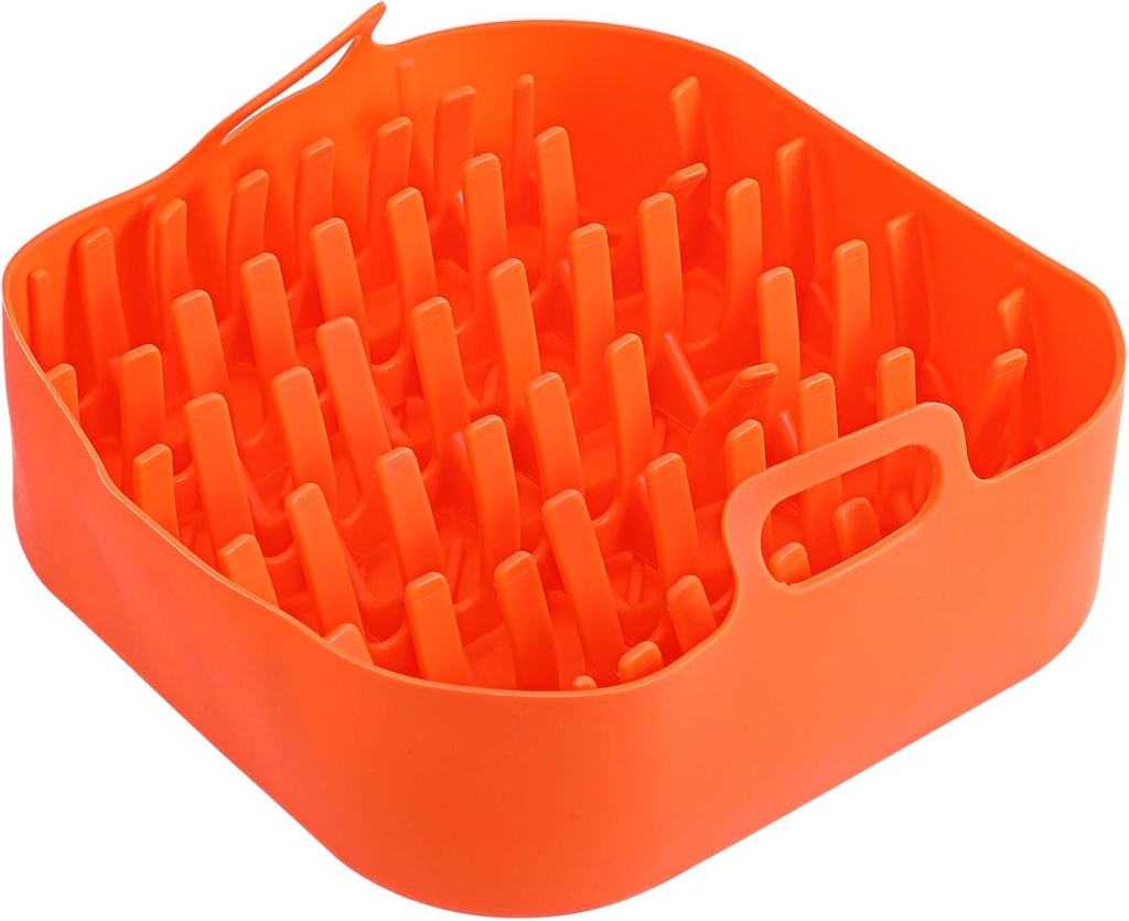 Silicone Air Fryer 7.1-Inch Bacon Silicone Baking Pans Reusable Cooker for Microwave Oven Basket Tray Air Fryer Baking Tray Oven Accessories Silicone