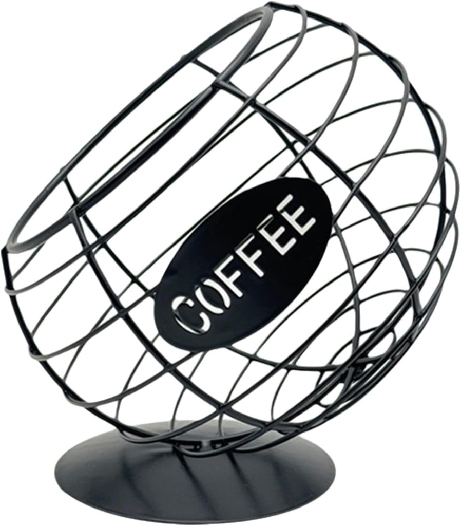 Diagonal Basket Iron Art Coffee Pods Dispenser Espresso Holder For Kitchen Counter Household Accessories