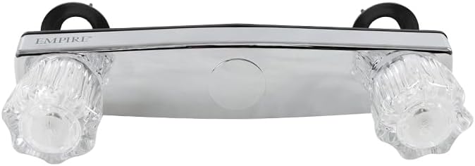 American Brass Empire Faucet Shower Valve Kit - 8in Chrome Center Installation Shower Faucet Set for Petite Bathroom Tubs and Showers