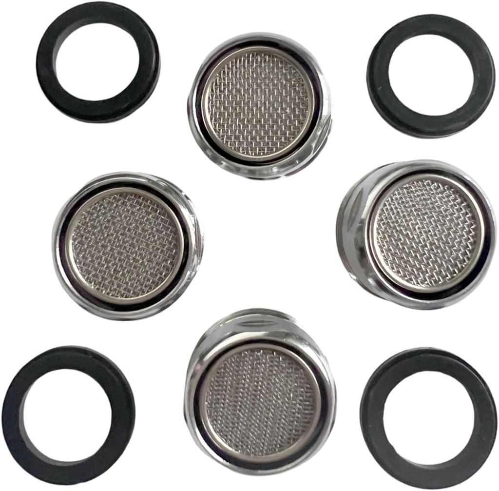 4 Pack Faucet Aerator for Bathroom Sink, 15/16-Inch Male Threads Filter With Gasket for Kitchen