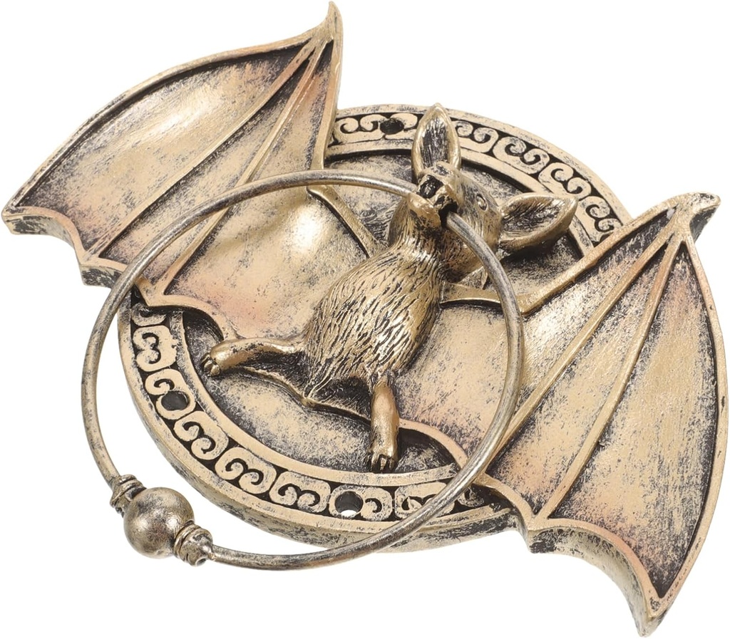Bat Shape Front Door Security Decorative Door Handle Unique Design for Villas Easy Installation Aesthetic Appeal Functions As Doorbell