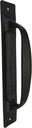 (1) - 6.5" Flat Iron Handle - DS-03 - for Gate, Garage, Closet, Cabinet, Sliding Barn & Shed Doors - in Vintage Black Wrought Iron Finish (1) Handle