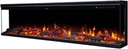 Touchstone Sideline Infinity Pro 3-Sided Smart 60" WiFi-Enabled Electric Fireplace - 80046 - Built-in - 6 Realistic Flame Colors- 13-Color Down Lighting- Crackle Sound- 1,500W Heater