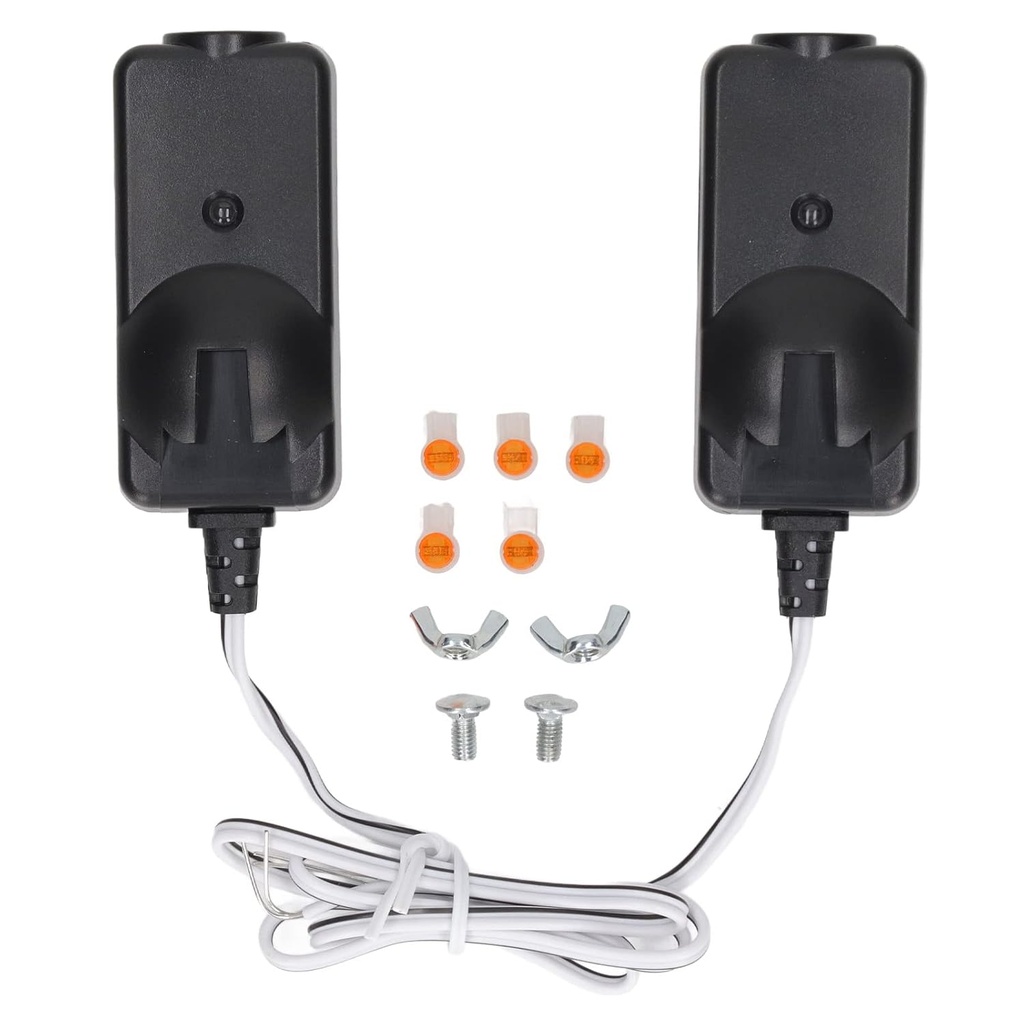 Garage Door ty Sensor Kit, Compatible with, Chamberlain, Sears, Raynor, ABS Construction, High ty with Infrared Technology