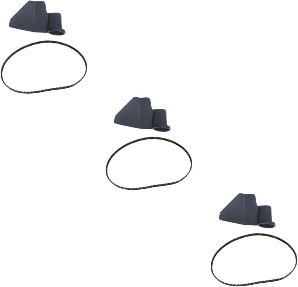 3 Sets Bread Maker Mixer Impeller Tooth Transmission Belt Replacement Parts for Bread Machine Includes Mixing Blade Black Tooth Belt Easy Installation
