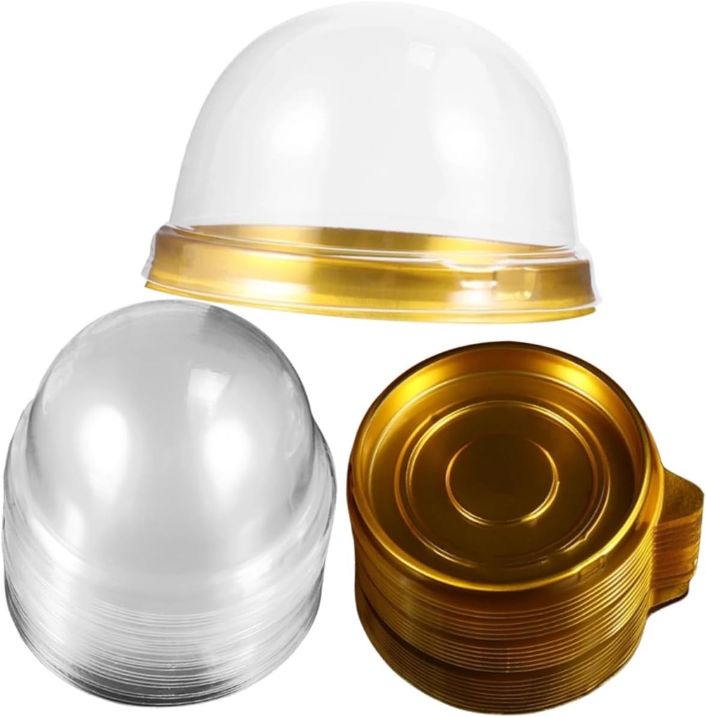 150pcs Round Egg-yolk Cake Boxes Treat Packaging for Mousse Compact Paper Dessert Containers