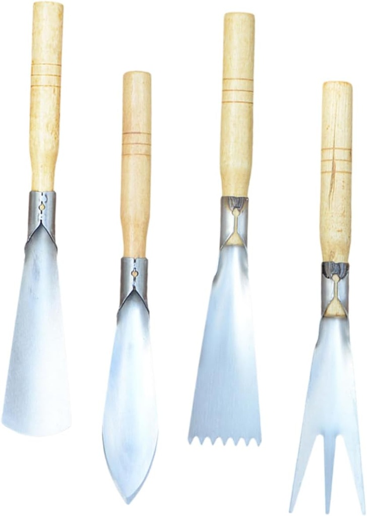 4pcs Stainless Steel Gardening Trowel Multi-Function Edging Shovel Tools Hand Tools