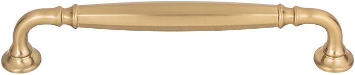 Top_Knobs Barrow Pull Color Honey Bronze 6 5/16" Length Grace Coll Traditional Transitional Bar Handle Kitchen Drawer Cabinet Door Dresser Bathroom Metal Handle Interior Home