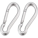 4 Inch Spring Snap Hook 304 Stainless Steel Quick Link Lock Fastner Hook for Boating and Heavy Duty Use, 400 lbs Maximum Capacity, 2 Pcs
