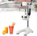 Stainless Steel Manual Fruit Juicer, Commercial Grade Citrus Juicer Professional, Lemon Squeezer Citrus Orange Lemon Lime Pomegranate, For Restaurants, Beverage Stores White