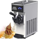 450W Professional Soft Serve Ice Cream Maker | 3.5l | Single Flavor Commercial Ice Cream Machine | Auto Cleaning | Digital Display | Easy to Use for Home Treats MilkyWhite