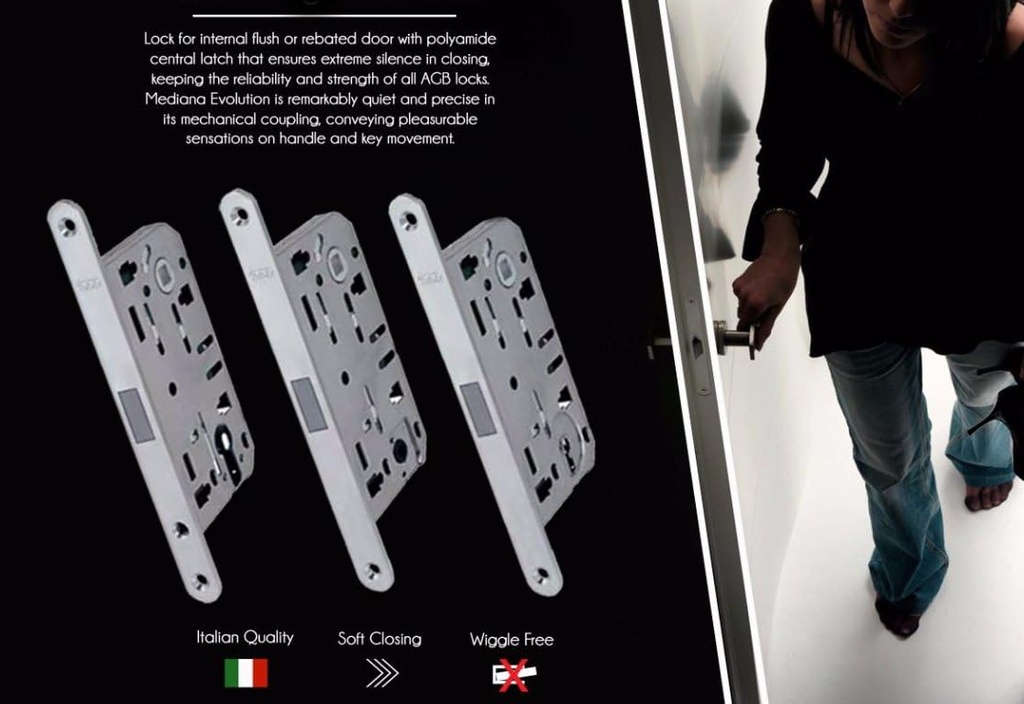 Magnetic Lock for Interior Door AGB Polaris 2XT Privacy (WC) Function